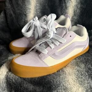 Vans Knu Skool Lavender White Puffy Skate Sneakers Women’s 8 / Youth 6.5 NWT